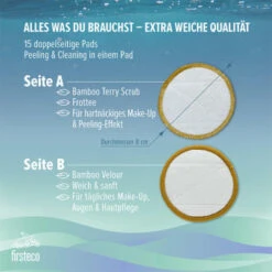 Firsteco Abschminkpads Bambus Cylinder Set -Kosmetikgeschäft 1356089 Firsteco Abschminkpads Bambus Cylinder Set.9917ee75
