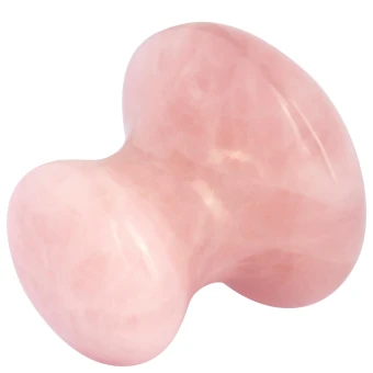 YÙ Gua Sha Mushroom Aus Rosenquarz 4 YÙ Gua Sha Mushroom Aus Rosenquarz – Bild 2