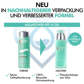 Biotherm Homme Aquapower SPF14 Gesichtsgel 75 Ml 4 Biotherm Homme Aquapower SPF14 Gesichtsgel 75 Ml – Bild 2
