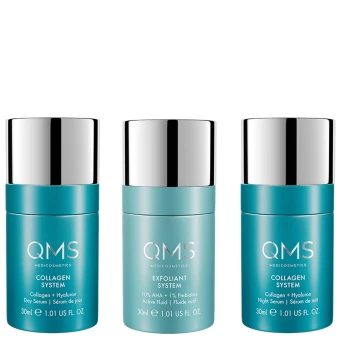 QMS Collagen + Exfoliant Set Medium 3 X 30 Ml 3 QMS Collagen + Exfoliant Set Medium 3 X 30 Ml