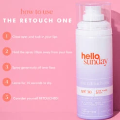Hello Sunday The Retouch One Face Mist SPF 30 75 Ml 10 Hello Sunday The Retouch One Face Mist SPF 30 75 Ml -Kosmetikgeschäft 2564734 hello sunday the retouch one Face mist SPF 30 75 ml.71f399dd