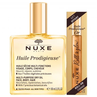 NUXE Huile Prodigieuse Roll & Glow Set 3 NUXE Huile Prodigieuse Roll & Glow Set