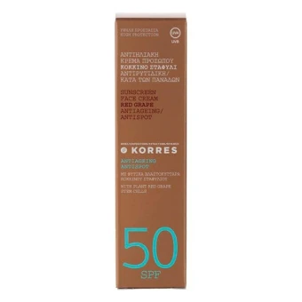 KORRES Red Grape Sunscreen Face Cream Antiageing/Antispot SPF 50 50 Ml 5 KORRES Red Grape Sunscreen Face Cream Antiageing/Antispot SPF 50 50 Ml – Bild 3