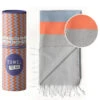 TOWEL TO GO Neon Hammam Towel Blue/Grey, With Recycled Gift Box 1 TOWEL TO GO Neon Hammam Towel Blue/Grey, With Recycled Gift Box -Kosmetikgeschäft Grey with Recycled Gift Box.bca35451